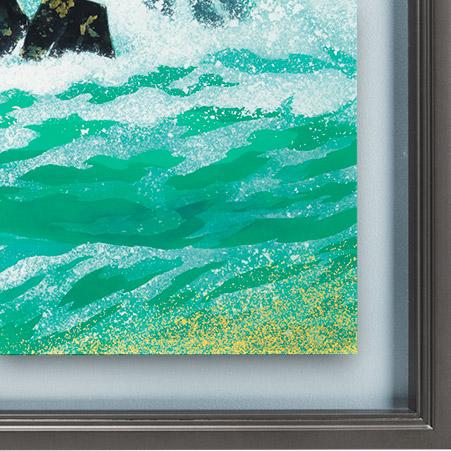 東山魁夷　絵画　満ち来る潮(みちくるうしお)　送料無料　【複製】【美術印刷】【巨匠】【変型特寸】_2