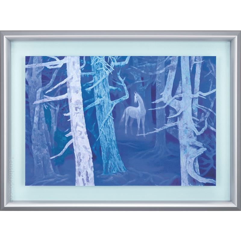 東山魁夷 風景画 プリハード白馬の森(最終価格‼️27800円) 東山魁夷 絵画 白馬の森 送料無料 【複製】【美術印刷】【巨匠】【変型