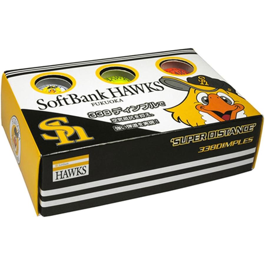 いラインアップ Lezax レザックス ゴルフボール ソフトバンクホークス 2ピース 6個入りパック 3色カラー Sbba 3711 Cisama Sc Gov Br