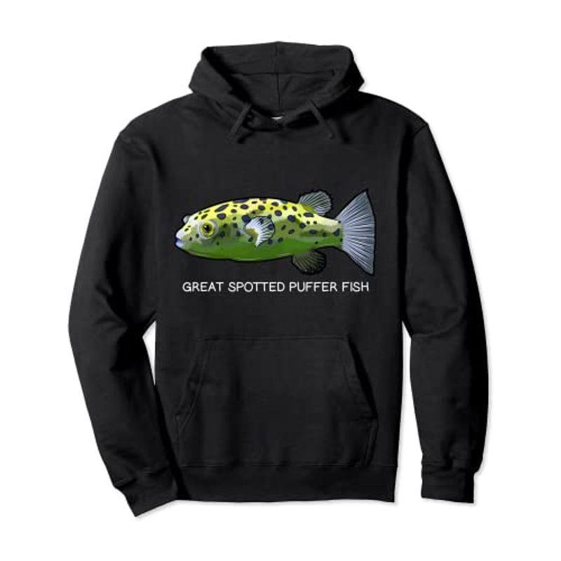 海外正規品 グリーン 斑点のあるパファーフィッシュ 淡水水族館魚 パーカー 大流行中 Turningheadskennel Com