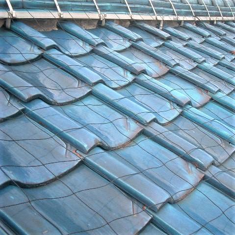 屋根瓦飛散防止用ネット 50号（5m×10m）24畳 : てんてんてん