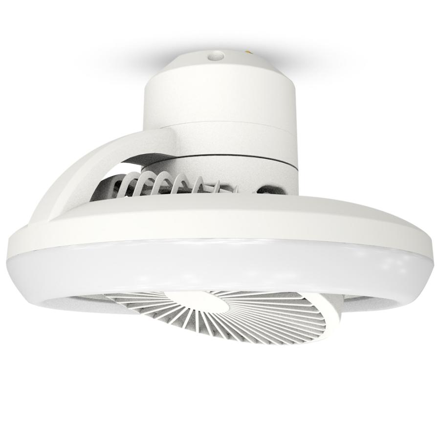 シーリングファンライト 首振り LED 6畳 8畳 小型 20W ファン