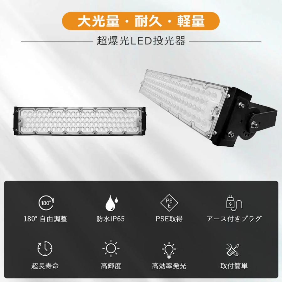 LED投光器 300W 昼白色 60000LM LED作業灯 3000W相当 屋外用 駐 LED投光器 300W 昼白色 60000LM LED作業灯 3000W相当 屋外用 駐