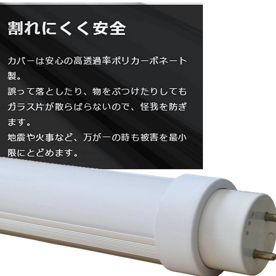 全工事不要 58CM 20W形LED直管蛍光灯 直管型 20ワット形 LED:10W 580mm 1300lm G13口金 T10 色選択 FL20 FLR20 FHF20 グロー式 ラピッド式 インバーター式｜tentenledjpn｜05