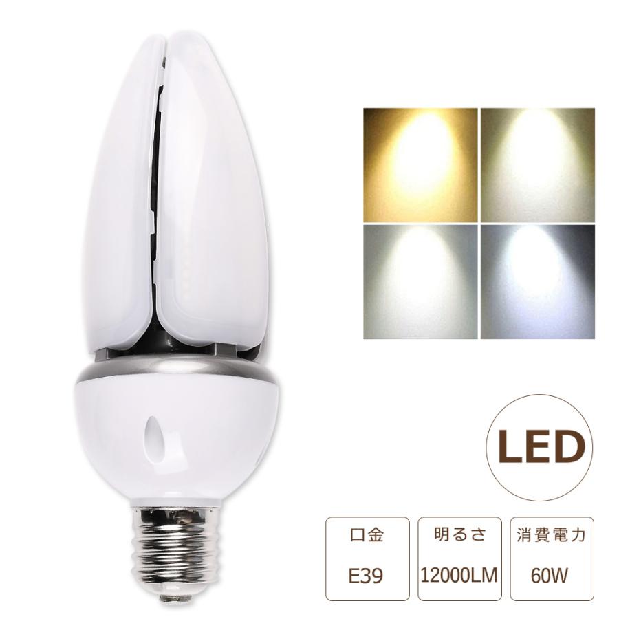 LEDコーンライト 60W 超高輝度 12000lm 400W水銀灯交換用 LED電球 IP65