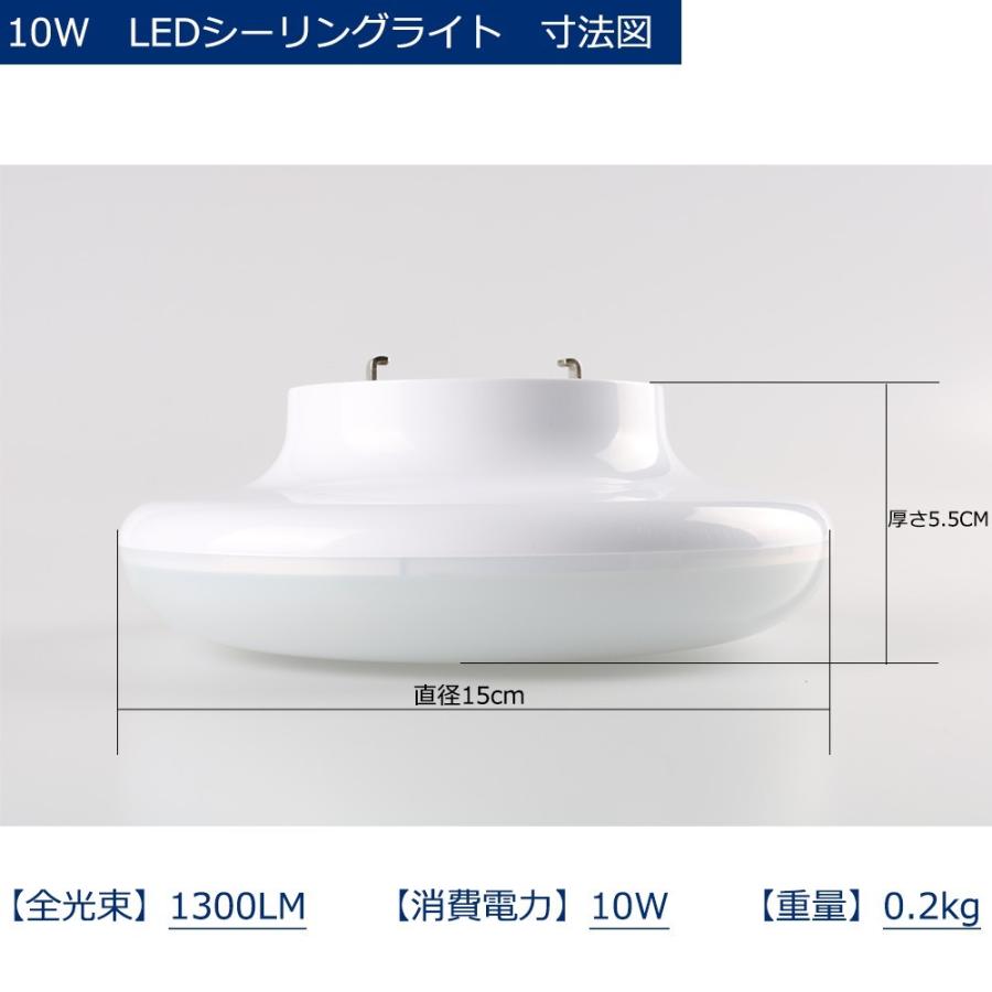 LED小型シーリングライト おしゃれ 引掛シーリング 10W 1300LM 100W
