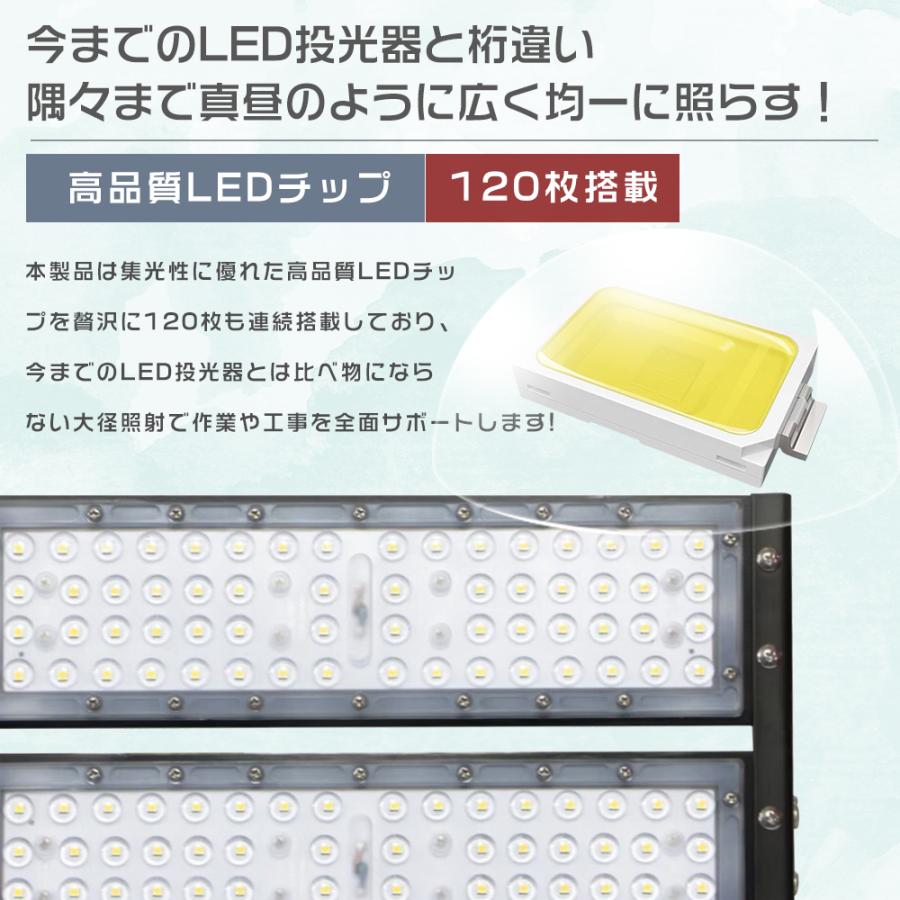 LED投光器 屋外用 明るい 100W 1000W相当 20000LM 投光器 LED 屋外 防水 LED作業灯 IP65 LED投光機 高天井LED照明 屋内 屋外 看板 駐車場 倉庫 工場 プラグ付き｜tentenledjpn｜08