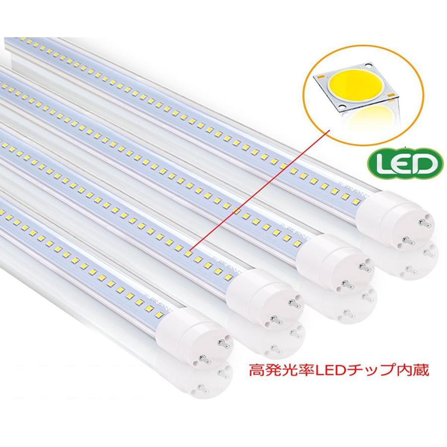 LED直管蛍光灯40W形 40ワット型 G13、T10、120cm、色選択 工事不要