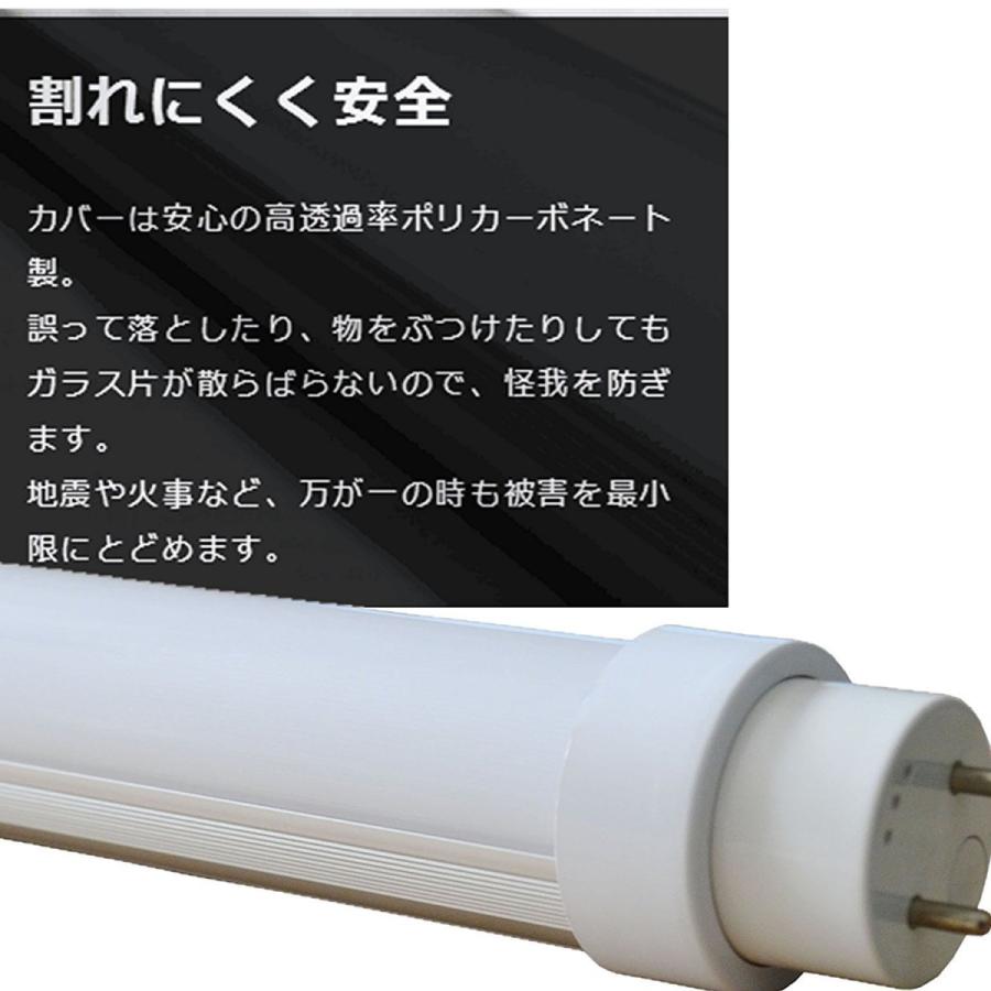 LED直管蛍光灯40W形 G13、T10、1198mm、色選択、100％工事不要 グロー