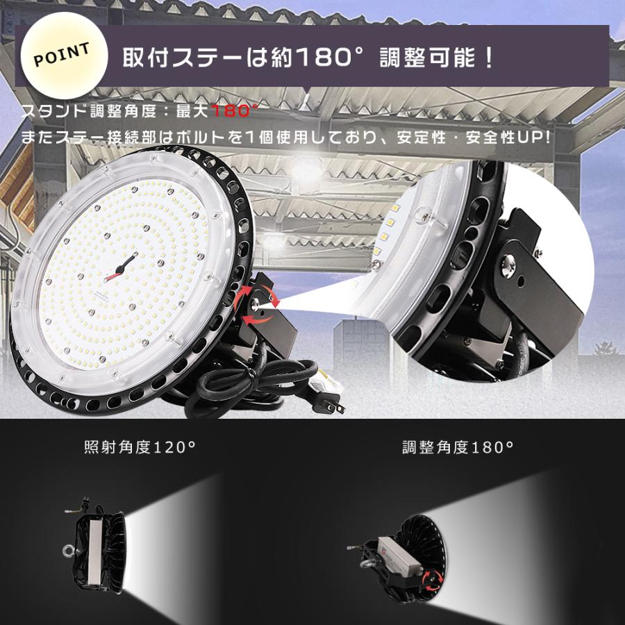 4個セット】高天井用LED照明 200W 40000lm 2000W水銀灯相当 LED高天井