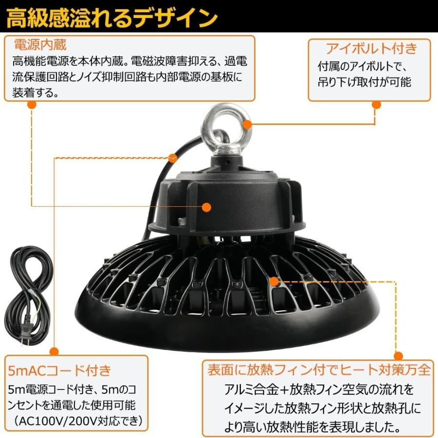 LED ハイベイライト LED高天井灯 200W 水銀灯2000W相当 32000LM 高天井用LED照明 吊り上げ専用型 水銀灯交換用 LED高天井照明器具 IP65防水 100V/200V 二年保証_1