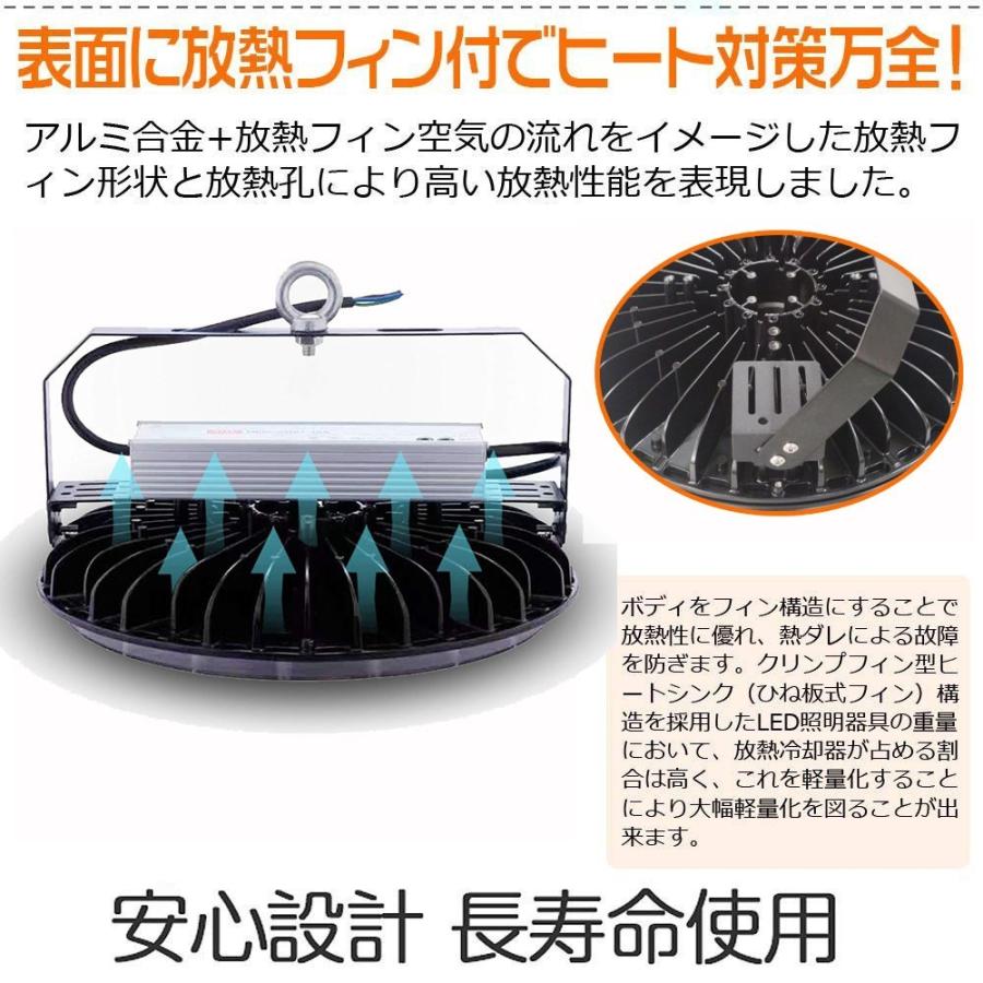 UFO型LED高天井照明 LED投光器 高天井灯 LED作業灯 円盤型投光器 100W