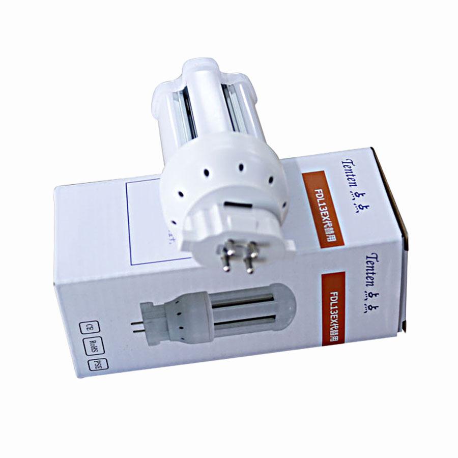 【10本】特売セール FDL9EXL FDL9EXW FDL9EXN FDL9EXD LED FDL9形対応 LEDコンパクト蛍光灯 GX10Q兼用口金 消費電力4W 640lm 配線工事必要 PSE認証済み 色選択の画像