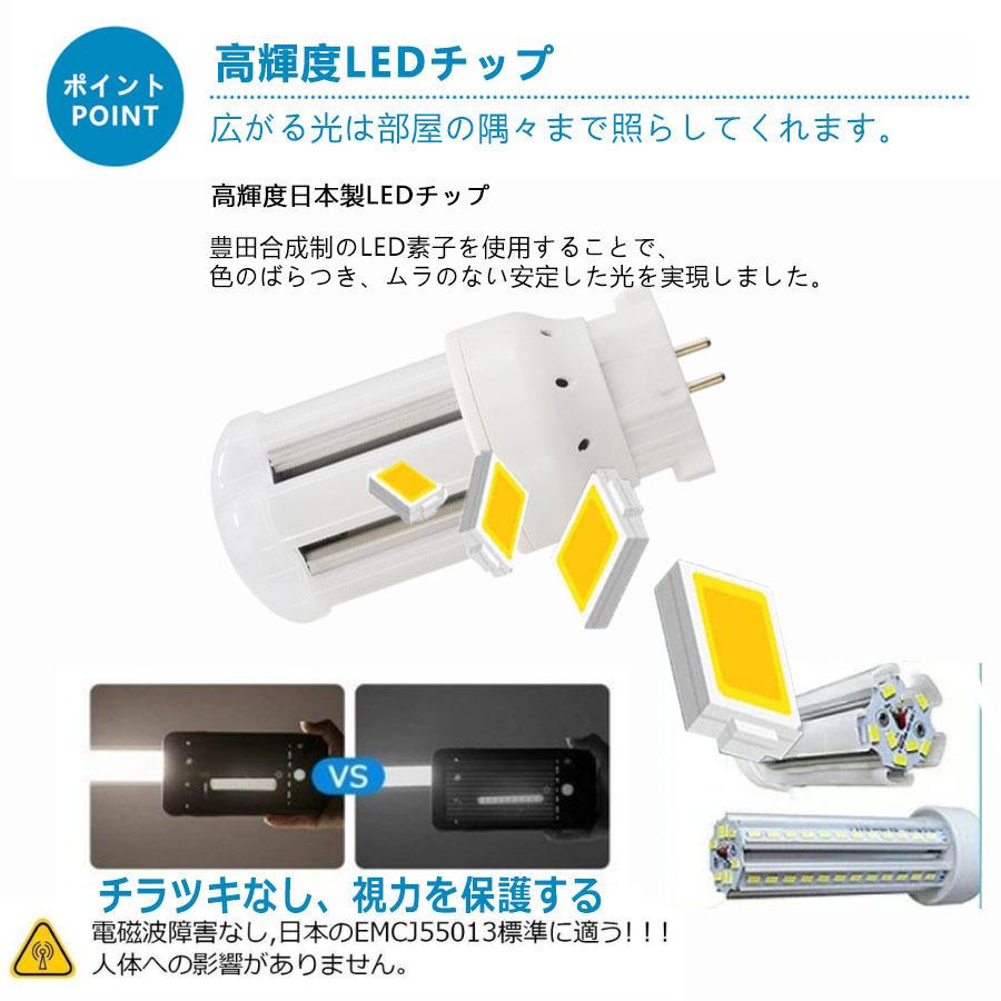 【10本】特売セール FDL9EXL FDL9EXW FDL9EXN FDL9EXD LED FDL9形対応 LEDコンパクト蛍光灯 GX10Q兼用口金 消費電力4W 640lm 配線工事必要 PSE認証済み 色選択の画像