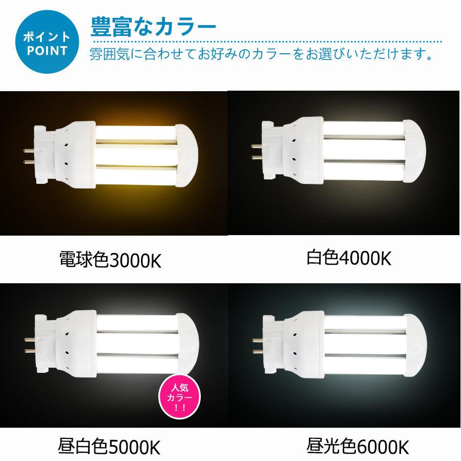【10本】特売セール FDL9EXL FDL9EXW FDL9EXN FDL9EXD LED FDL9形対応 LEDコンパクト蛍光灯 GX10Q兼用口金 消費電力4W 640lm 配線工事必要 PSE認証済み 色選択の画像