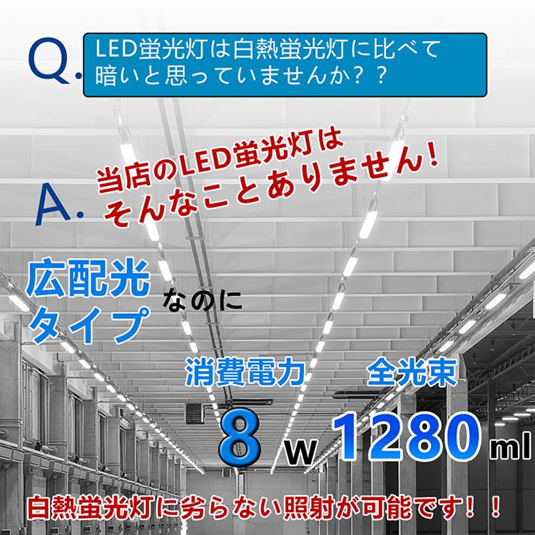 昼白色 【15W型 グロー式工事不要】 蛍光管 led 15w LED蛍光灯 15W形 15W型 直管 436mm 蛍光管 消費電力8W G13口金 T10 送料無料 即納可能 セット販売｜tentenledjpn｜11