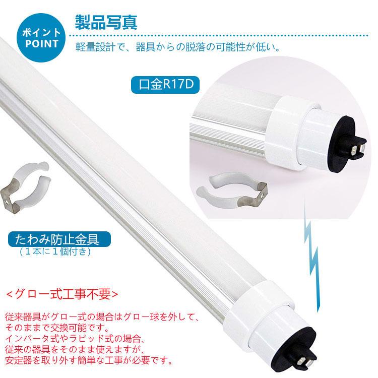 グロー式工事不要】4本セット 110w形 R17D口金 直管led蛍光灯 グロー式工事不要】4本セット 110w形 R17D口金 直管led蛍光灯
