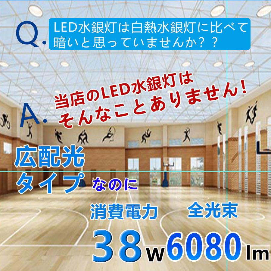 10本セット LED 水銀ランプ 300W相当 E26 E39 6080LM 防水 密閉型器具対応 LEDコーンライト 照射角360度 LEDライト 街路灯 防犯灯 水銀灯 コーン型 水銀灯交換用_6