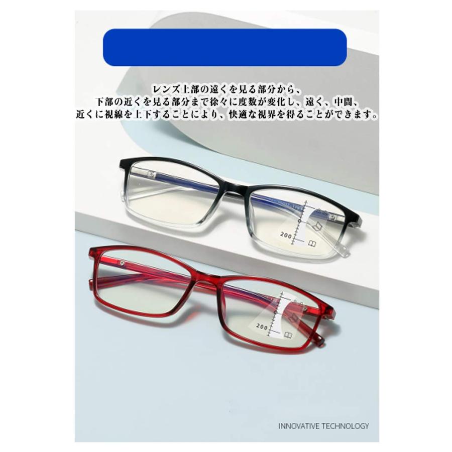 中近両用メガネ　　+2.18 楽天市場】老眼鏡遠近両用 シニアグラス遠近両用メガネ 2803RSC