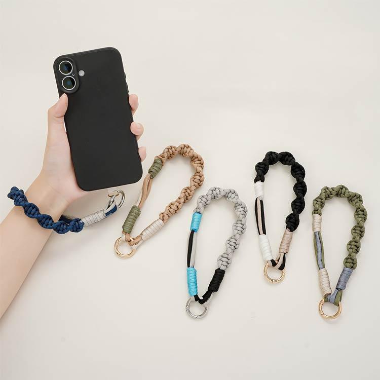 ハンドストラップ かわいい スマホ 推し活 ソロモン編み込み