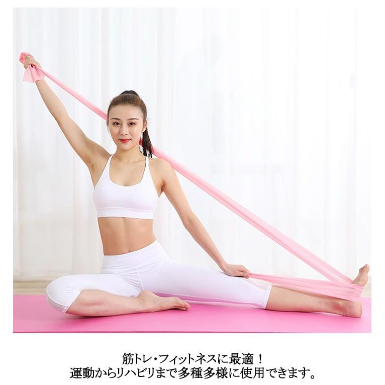 ストレッチ チューブ エクササイズ ストレッチバンド 3点セット ヨガ
