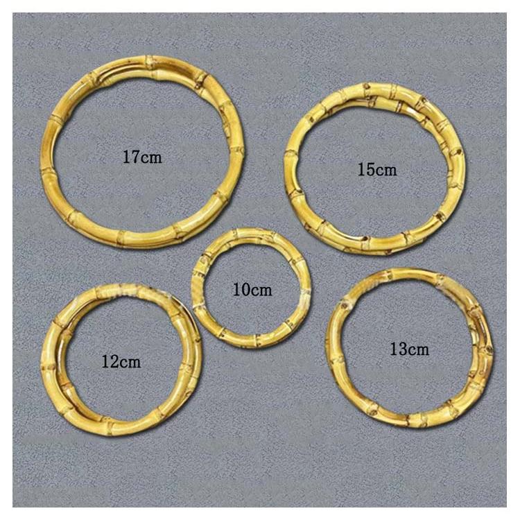 持手 ハンドメイド 竹 6本組！直径17cm/15cm/13cm/12cm/10cm ハンドル