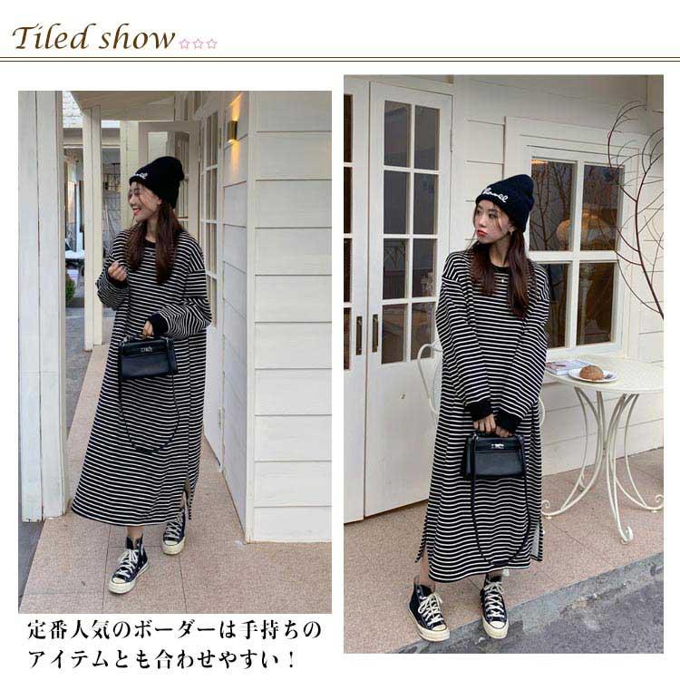 パーリーゲイツ　吊風裏毛起毛 フーディ ワンピース ＜ボーダー＞ サイズ2 パーリーゲイツ 吊風裏毛起毛 フーディ ワンピース ＜ボーダー