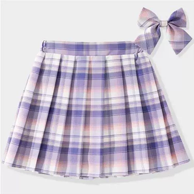 フレアスカート 女の子 チェックスカート キッズ 制服 ミニスカート