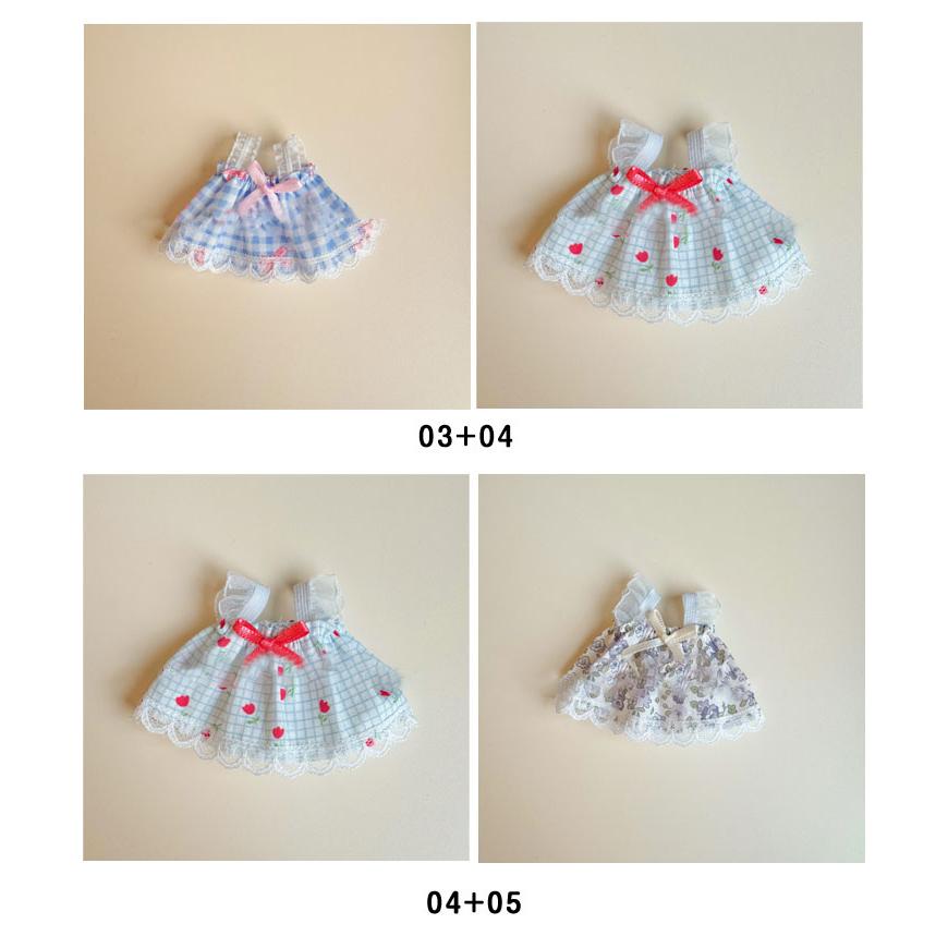 プレゼント 服 洋服 ワンピース 15cm 10cm ぬいぐるみ 2点セット 人形