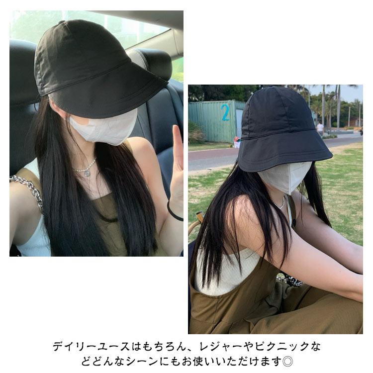レディース UVカット ハット 飛ばない キャスケット 2点セット