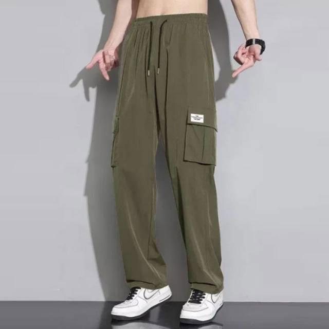 夏服 カジュアル サルエルパンツ ゆったり 冷感 メンズ ロングパンツ