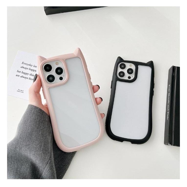2個セット iPhone16 iPhone pro max 16 iPhone12pro ケース 猫耳 ネコ