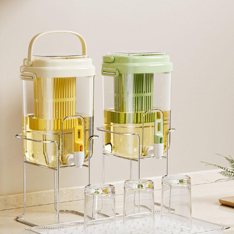 蛇口付き 茶こし付き 広口 ピッチャー お茶ポット 冷水筒 プラスチック