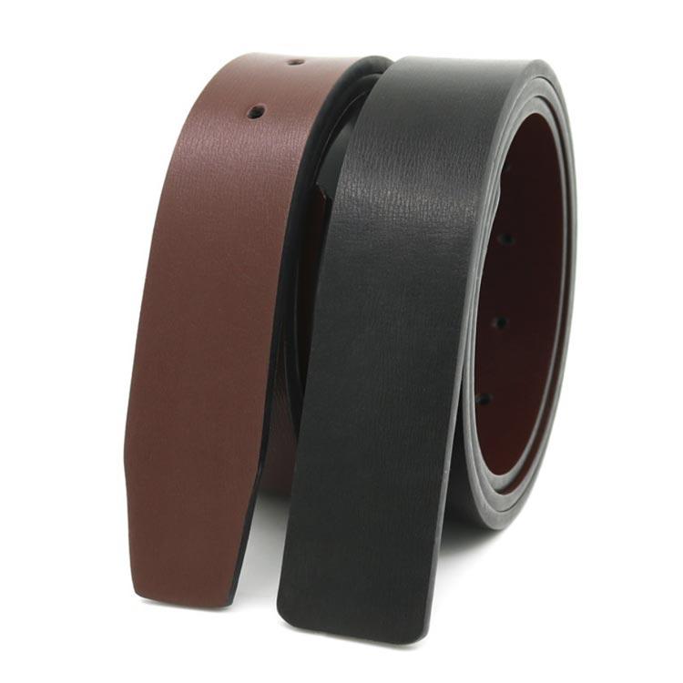 ベルト バックルなし メンズ ベルトのみ 33mm PU 穴付き ピン式 帯のみ