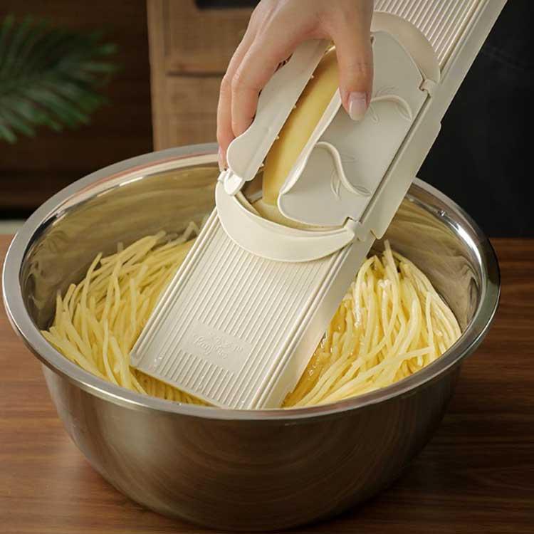 コンパクト 多機能スライサー ワイド 錆びに強い 指ガード付 野菜