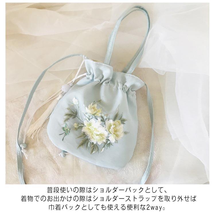 袴バッグ 手提げバッグ 可愛い 浴衣用 刺繍 お出かけ 振袖用 和装 