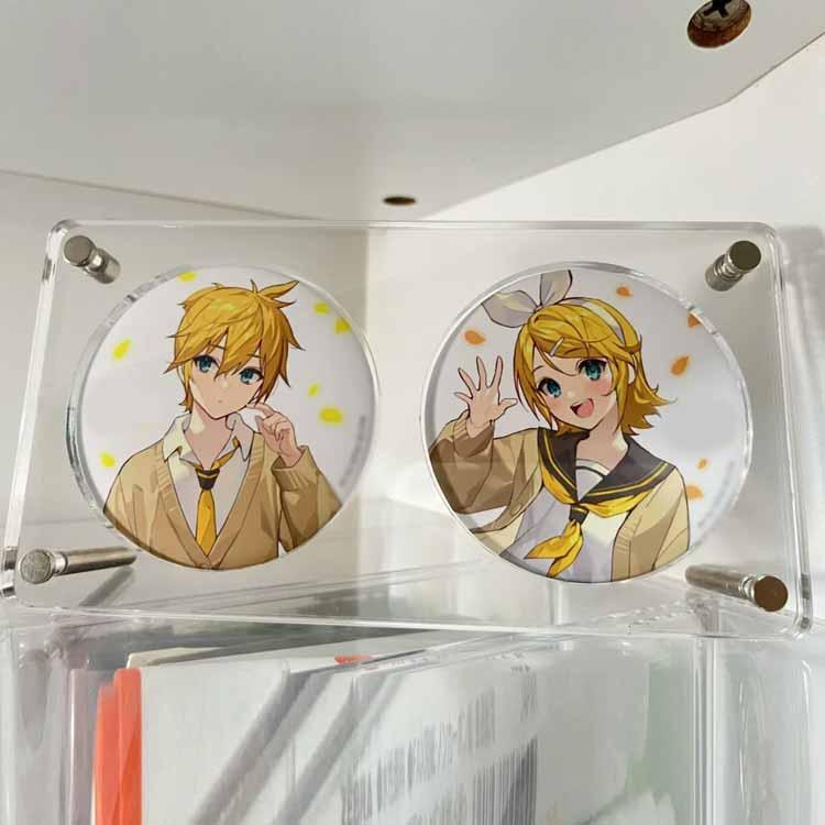 収納ケース 65mm 缶バッジ 75mm 台座 棚 ディスプレイスタンド