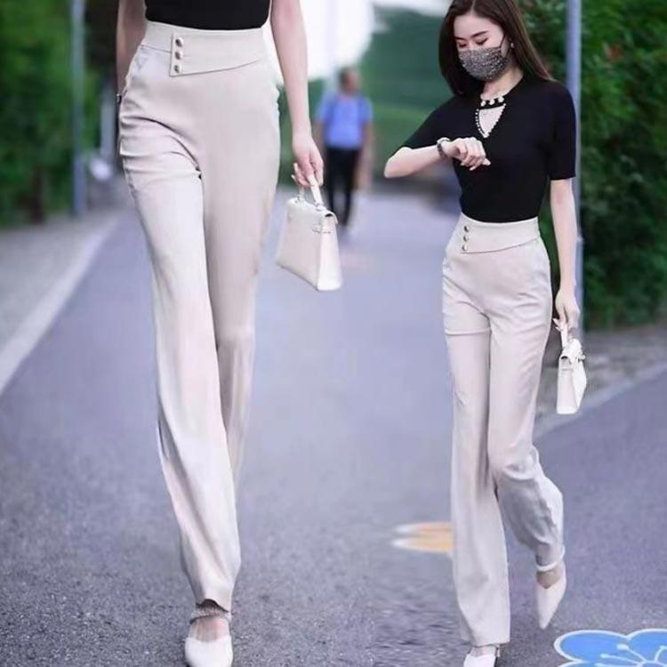 女性用 L1 PREMIUM HEARTBREAKER スリムパンツ フレア S ボトムス フレアパンツ スラックス 足長 レディース ハイウエスト