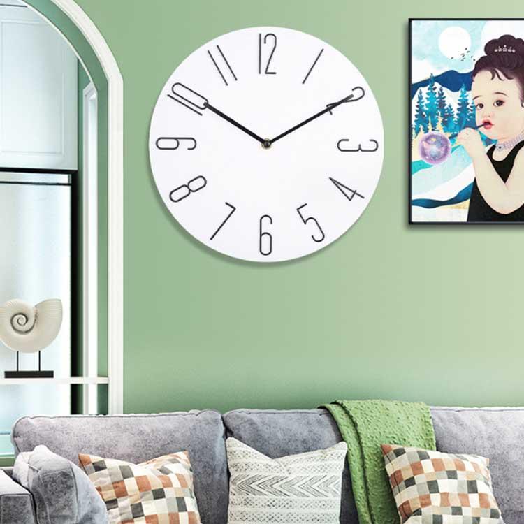 オフィス 壁時計 おしゃれ 軽量 静音 掛け時計 電池配属なし
