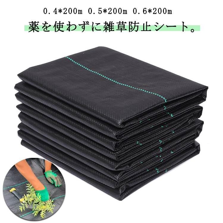 防草シート 駐車場 田んぼ 畑 休耕田 pp 0.5m×200m 雑草 シート 雑草