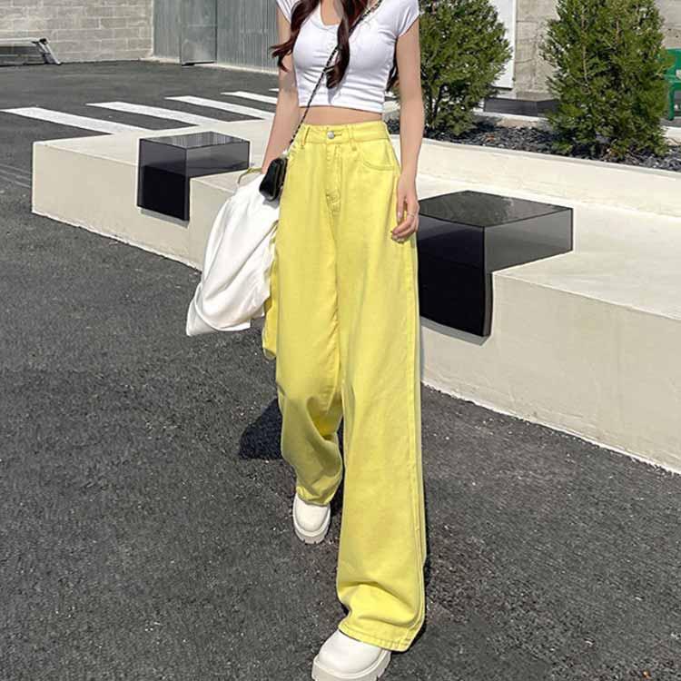 美脚 デニム きれいめ ハイウエスト デニムパンツ 韓国 美脚 デニム きれいめ ハイウエスト デニムパンツ 韓国