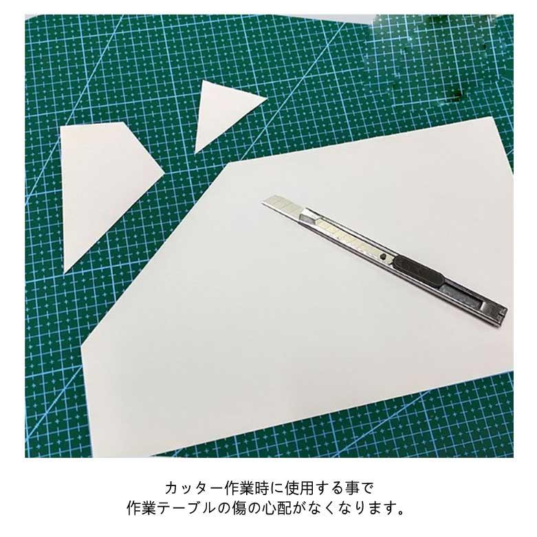 学習用品 工作マット 両面目盛り カッターマット 90×60cm カッティング