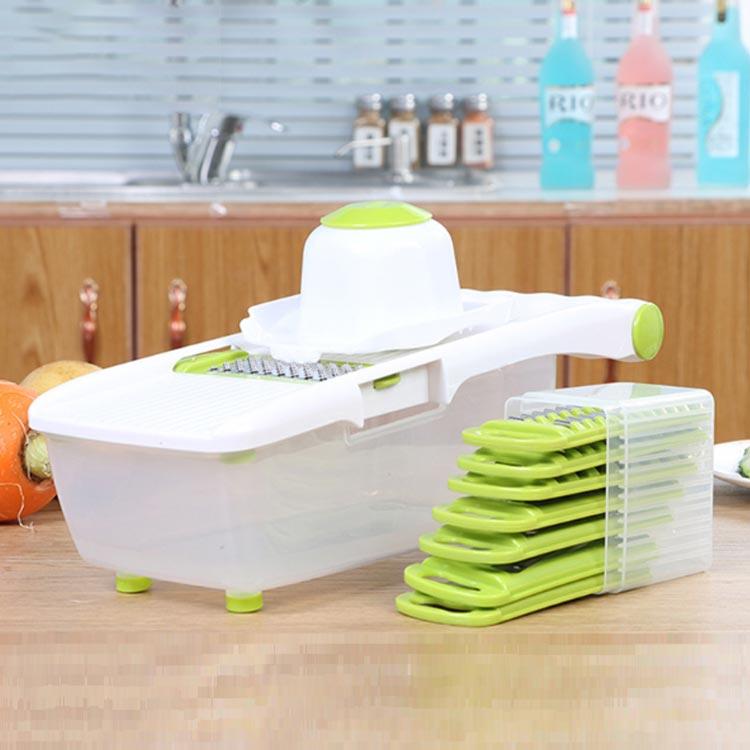 1台8役 千切り スライサー 野菜スライサー コンパクト収納 おろし器