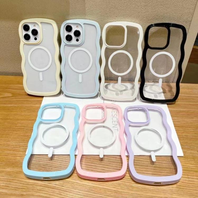 マグネット magsafe max 透明 なみなみケース TPU iphone16 iphone15