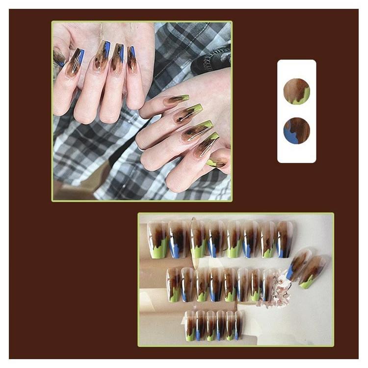 ぽる様 ネイルチップ4点 ロング ネイルチップ ショート 貼るだけ完成 つけ爪 ネイルチップ4点＋