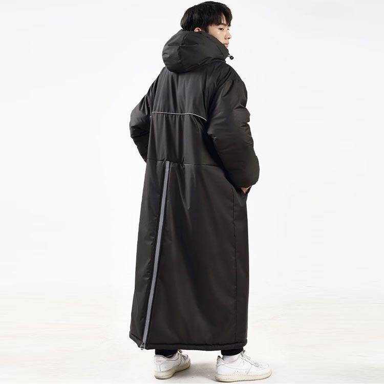 ベンチコート 裏ボア 足元ま防寒＆レベル6の防水！バイク ロングコート