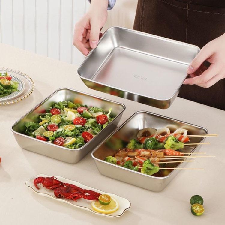 蓋付き 角バット 大きいサイズ 3個セット ステンレス製 バット 角型 角