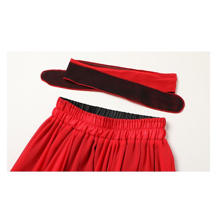 スカート ダンス衣装 ロングスカート リバーシブル 900度 全円 シフォン マキシ丈 社交ダンス ベリーダンス 衣装 広がる サーキュラースカート |  | 06