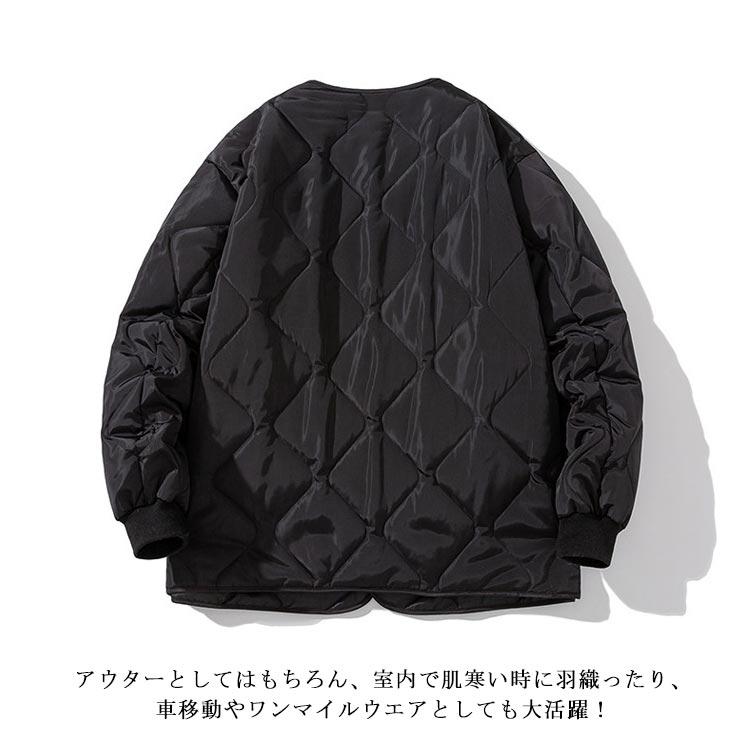 中綿ジャケット ノーカラージャケット メンズ ユニセックス 中綿ジャケット ノーカラージャケット メンズ ユニセックス