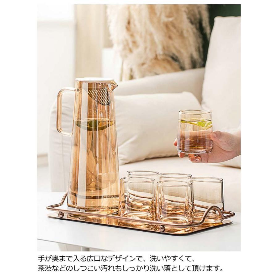 ガラスポット 1.35リットル 1.8リットル 耐熱 直火可 冷蔵庫 水出し 茶
